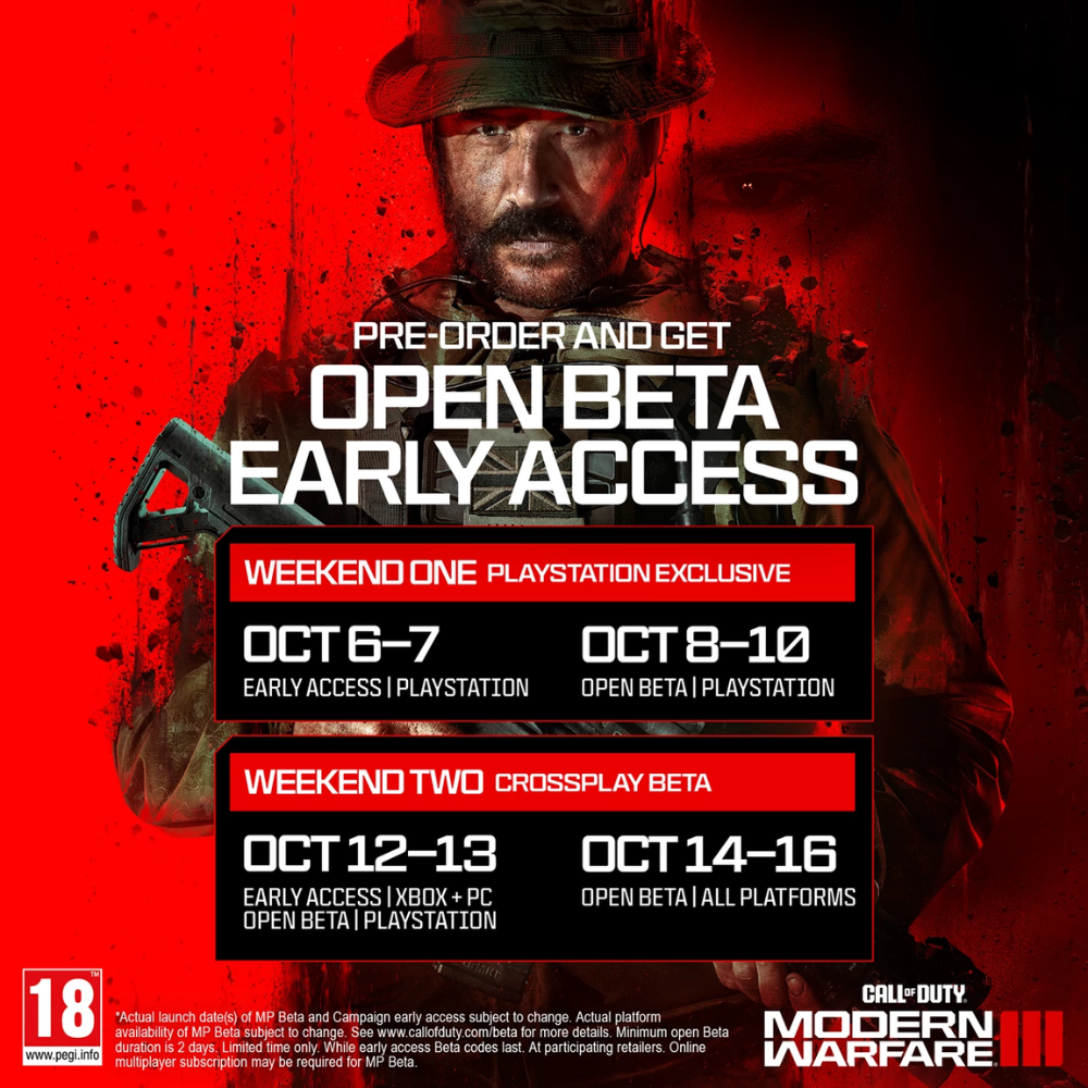 Call Of Duty: Modern Warfare III - PS4 (Includes Early Beta Access)
